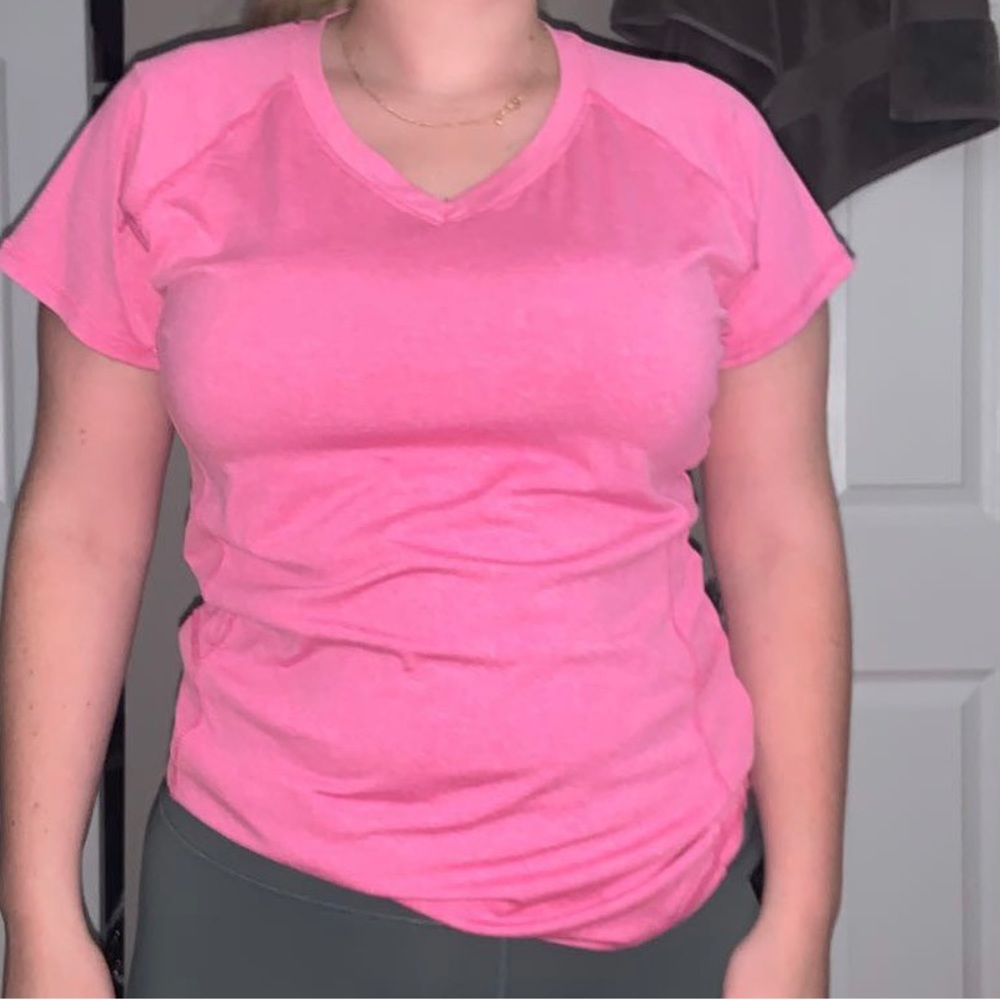 Pink active top